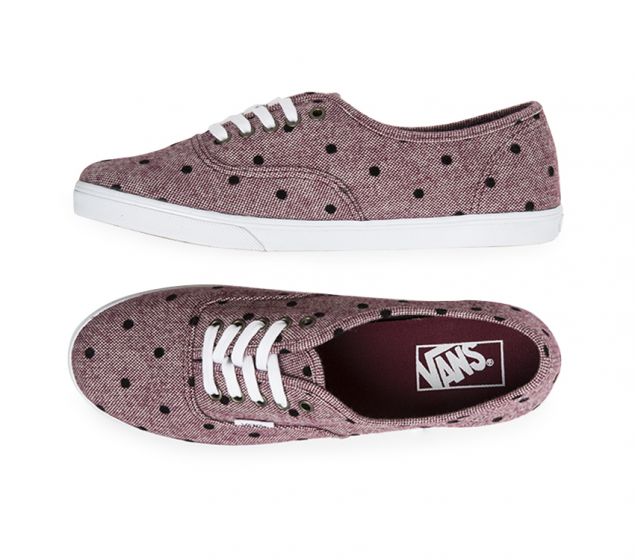 VANS |AUTHENTIC | LO PRO | BURGANDY/ΑΣΠΡΟ